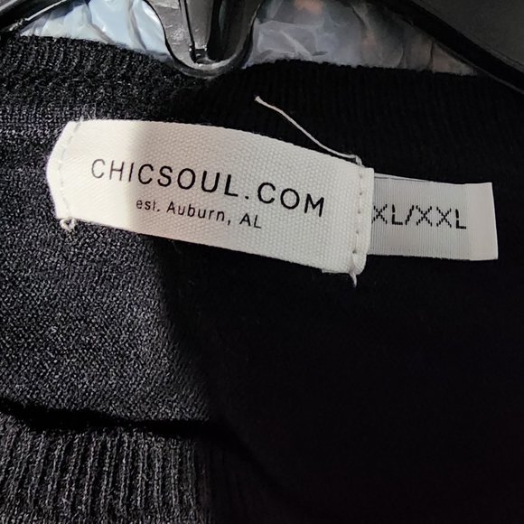 Chic Soul Smooth Talking Sweater - Black - Picture 2 of 5